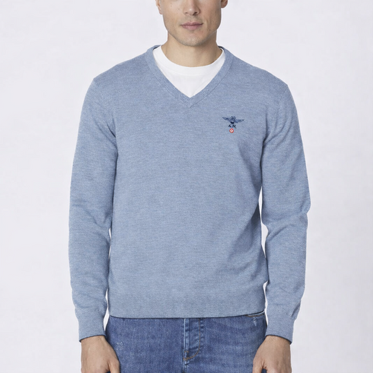 Merino wool v neck sweater