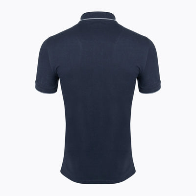 Basic short-sleeve piqué polo shirt