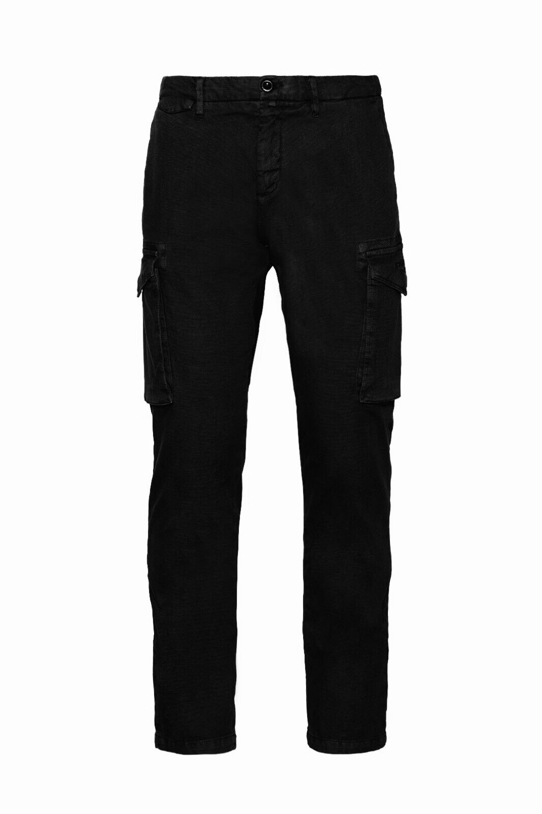 Slim fit cotton cargo pants