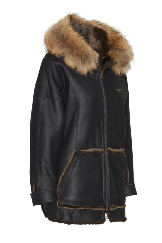 212PN288D1976-Sheepskin coat in Nappa leather