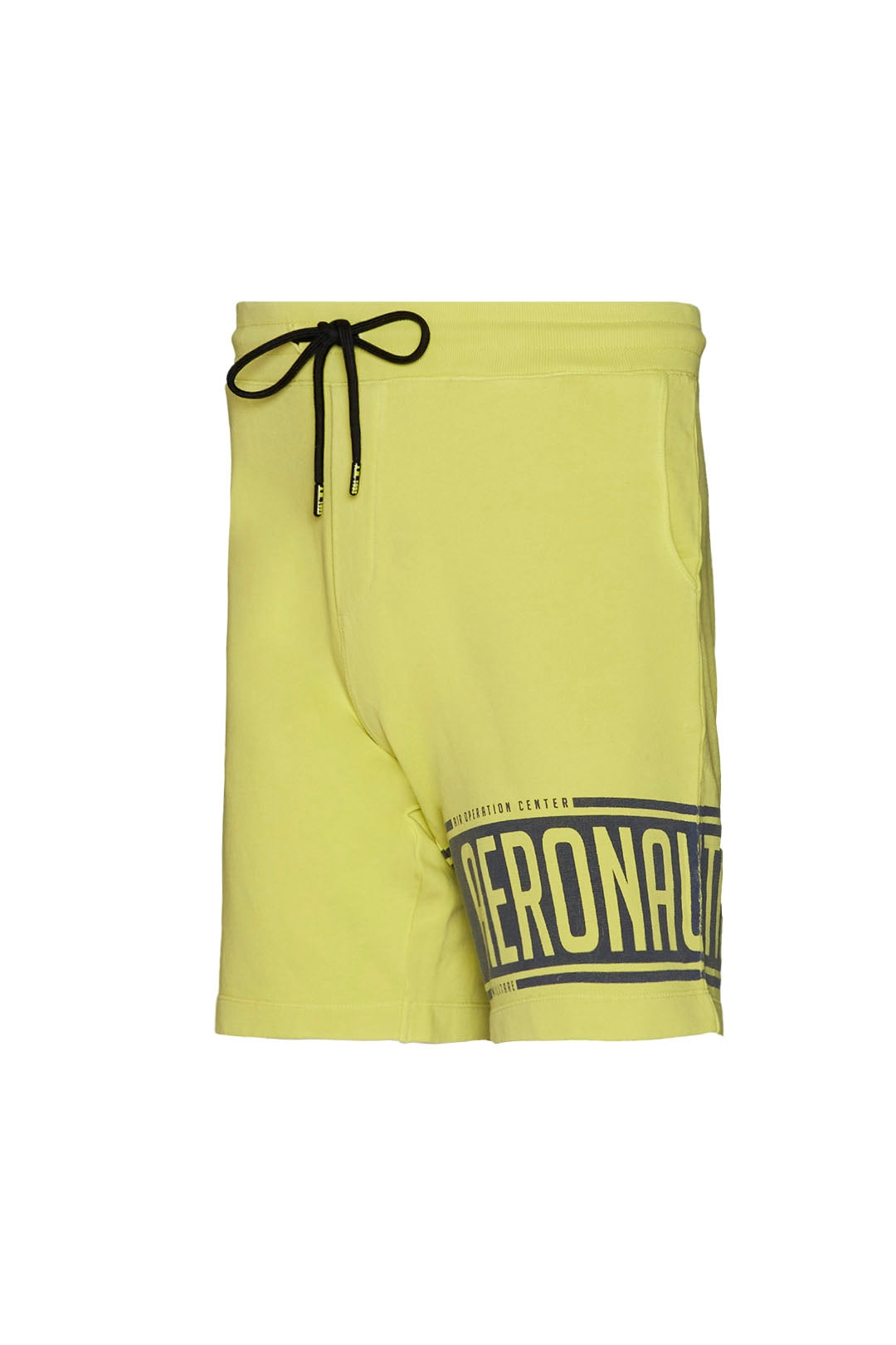 Fleece bermuda shorts with printed logo