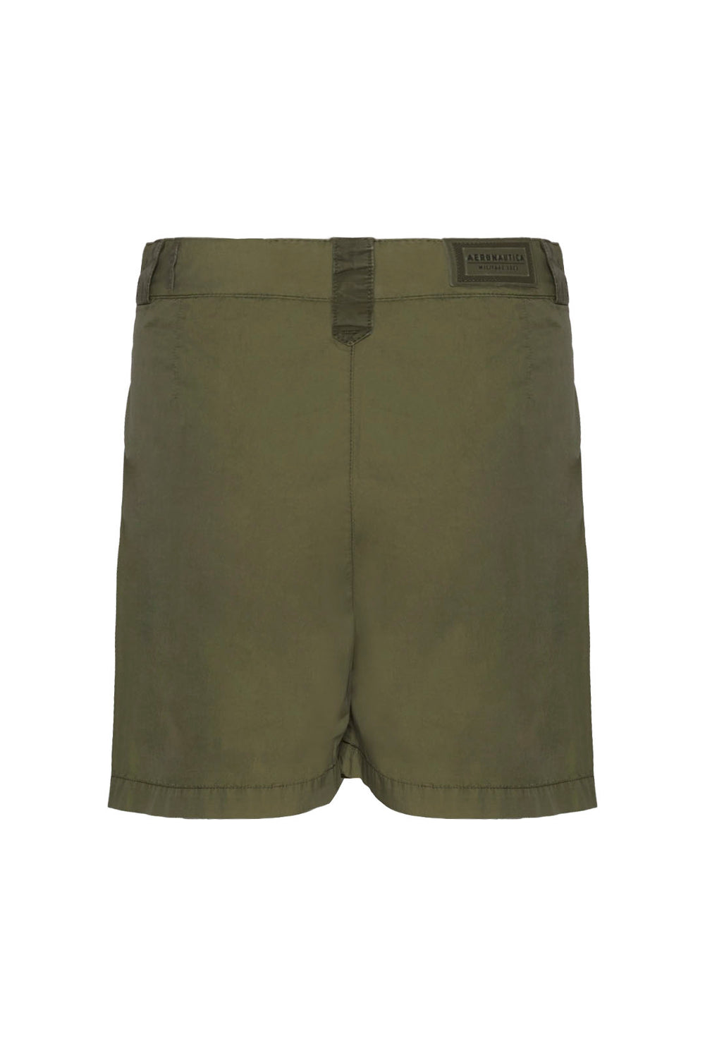 Women's high waist shorts in poplin fabric