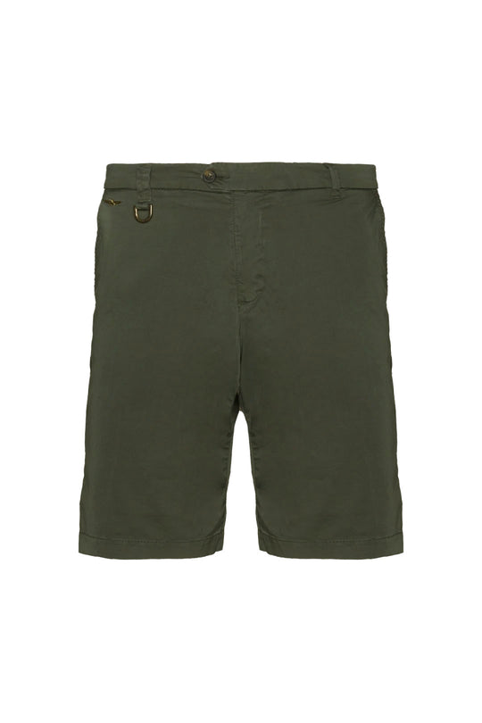 Stretch cotton chino bermuda shorts