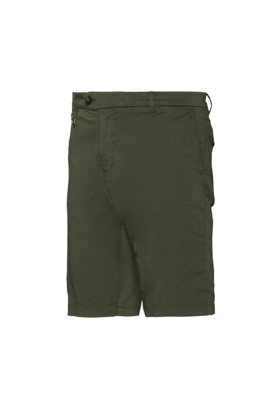 Stretch cotton chino bermuda shorts