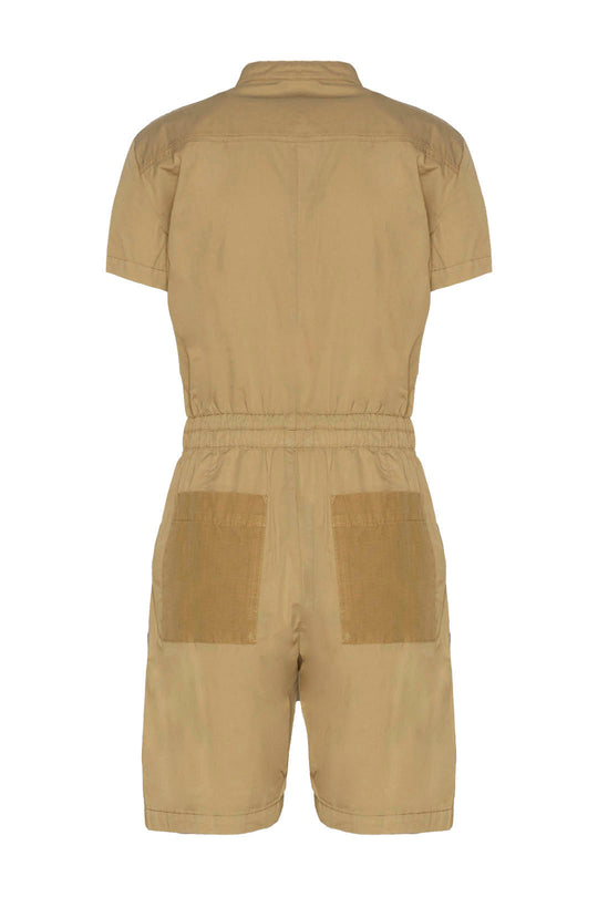 Lightweight Poplin short jumpsuit