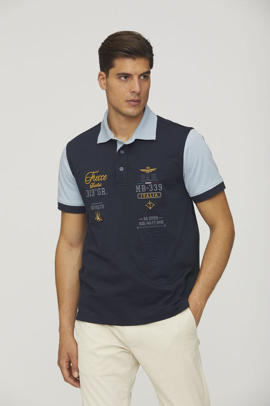 PAN embroidered piqué polo shirt