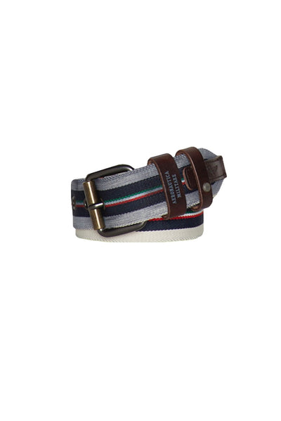 Printed belt tricolor and leather detail