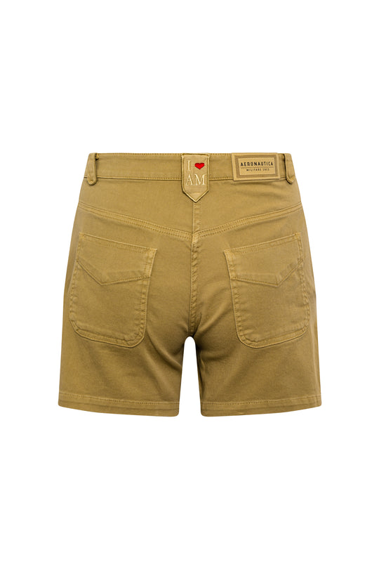 Women's high waist work shorts in bull comfort