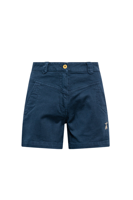 Women's high waist work shorts in bull comfort