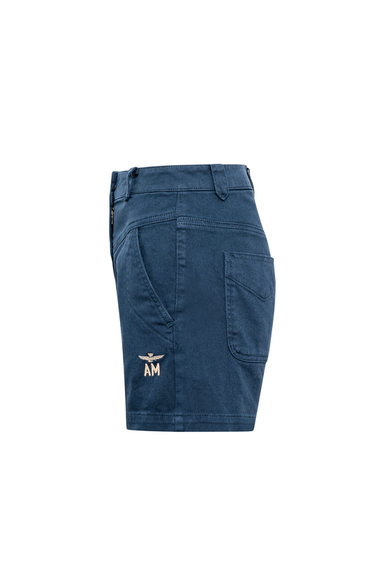 Women's high waist work shorts in bull comfort
