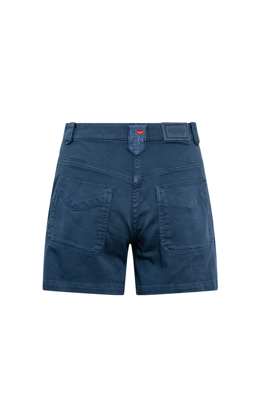 Women's high waist work shorts in bull comfort