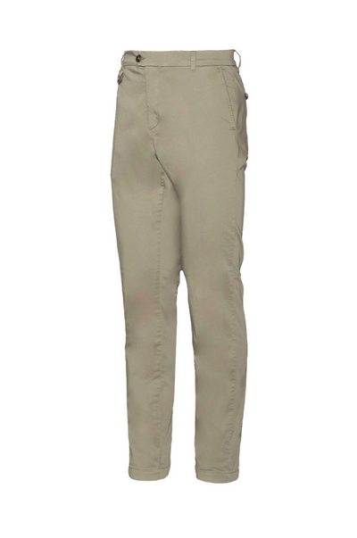 Stretch cotton chino trousers